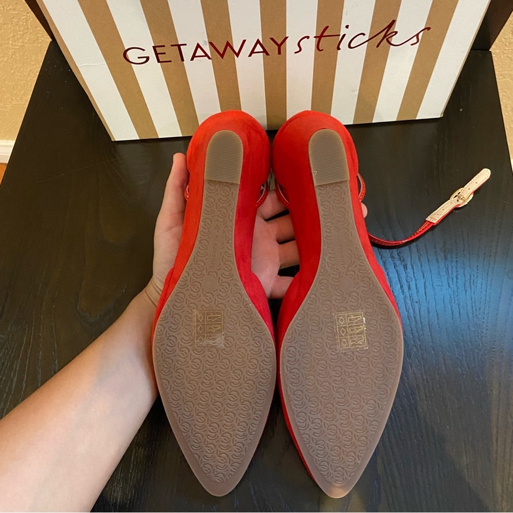 NEW!!! GETAWAY STICKS RED WEDGE - Picture 6 of 11